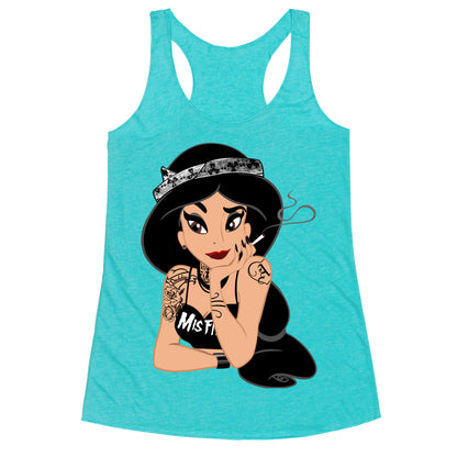 Punk Rock Princess Parody Racerback Tank