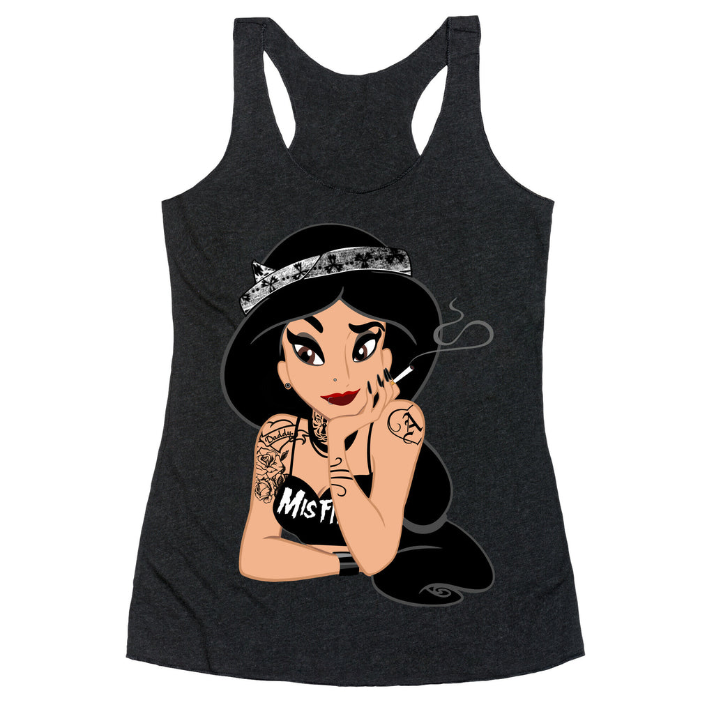 Punk Rock Princess Parody Racerback Tank