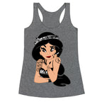 Punk Rock Princess Parody Racerback Tank