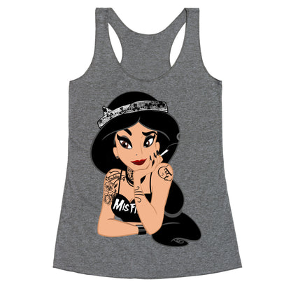 Punk Rock Princess Parody Racerback Tank