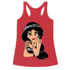 Punk Rock Princess Parody Racerback Tank