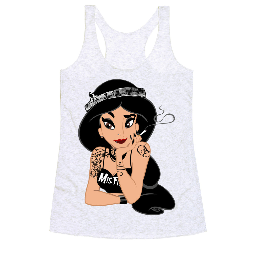 Punk Rock Princess Parody Racerback Tank