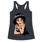 Punk Rock Princess Parody Racerback Tank