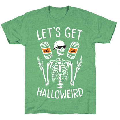 Let's Get Halloweird (White) Unisex Triblend Tee