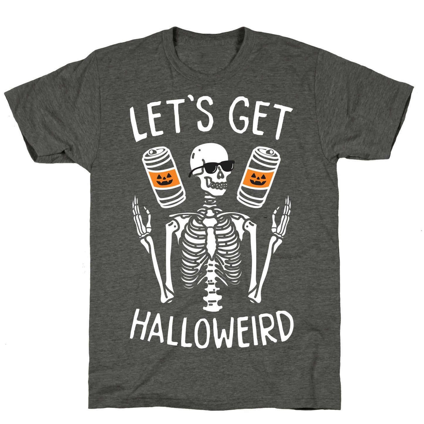 Let's Get Halloweird (White) Unisex Triblend Tee