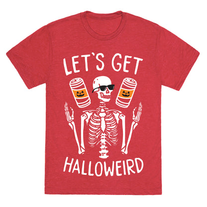 Let's Get Halloweird (White) Unisex Triblend Tee