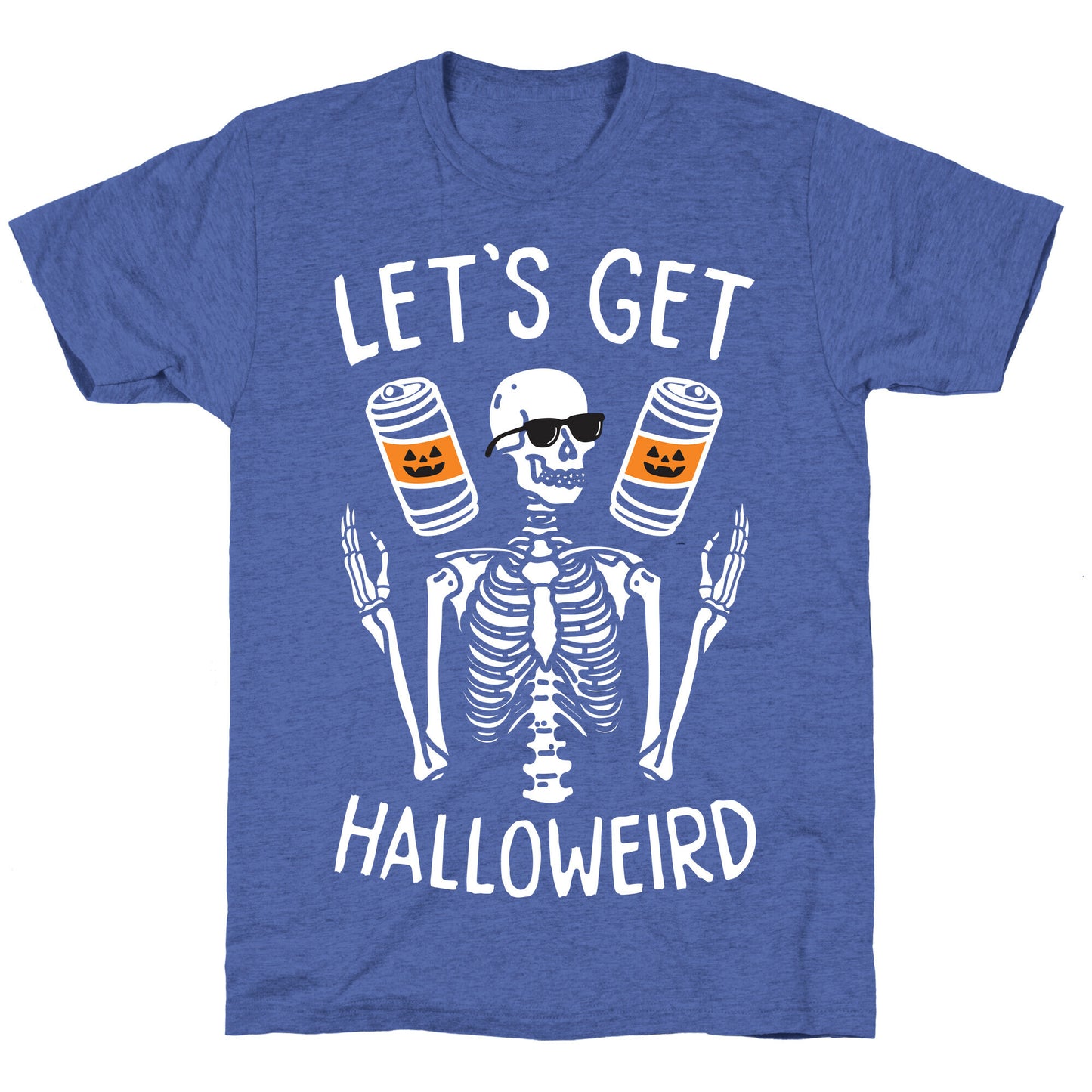 Let's Get Halloweird (White) Unisex Triblend Tee