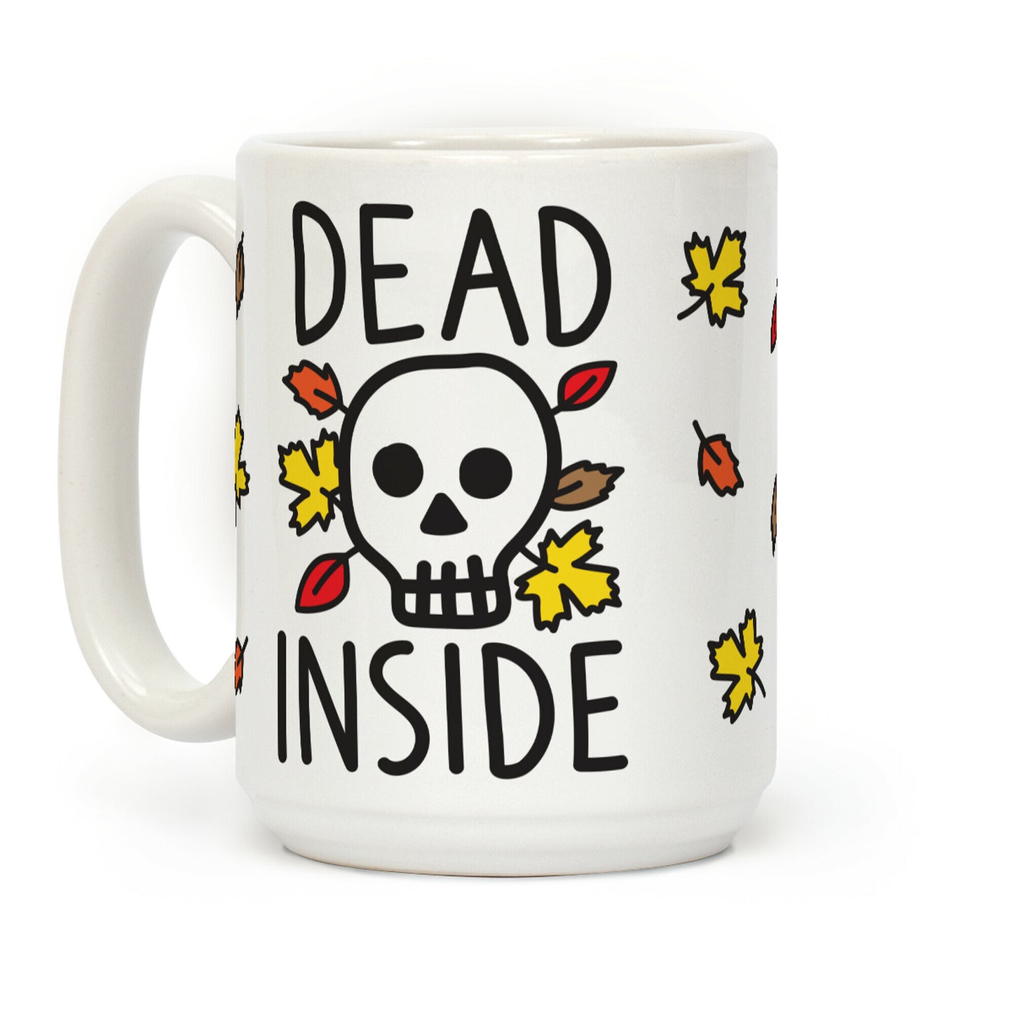 Dead Inside Autumn Skull Coffee Mug