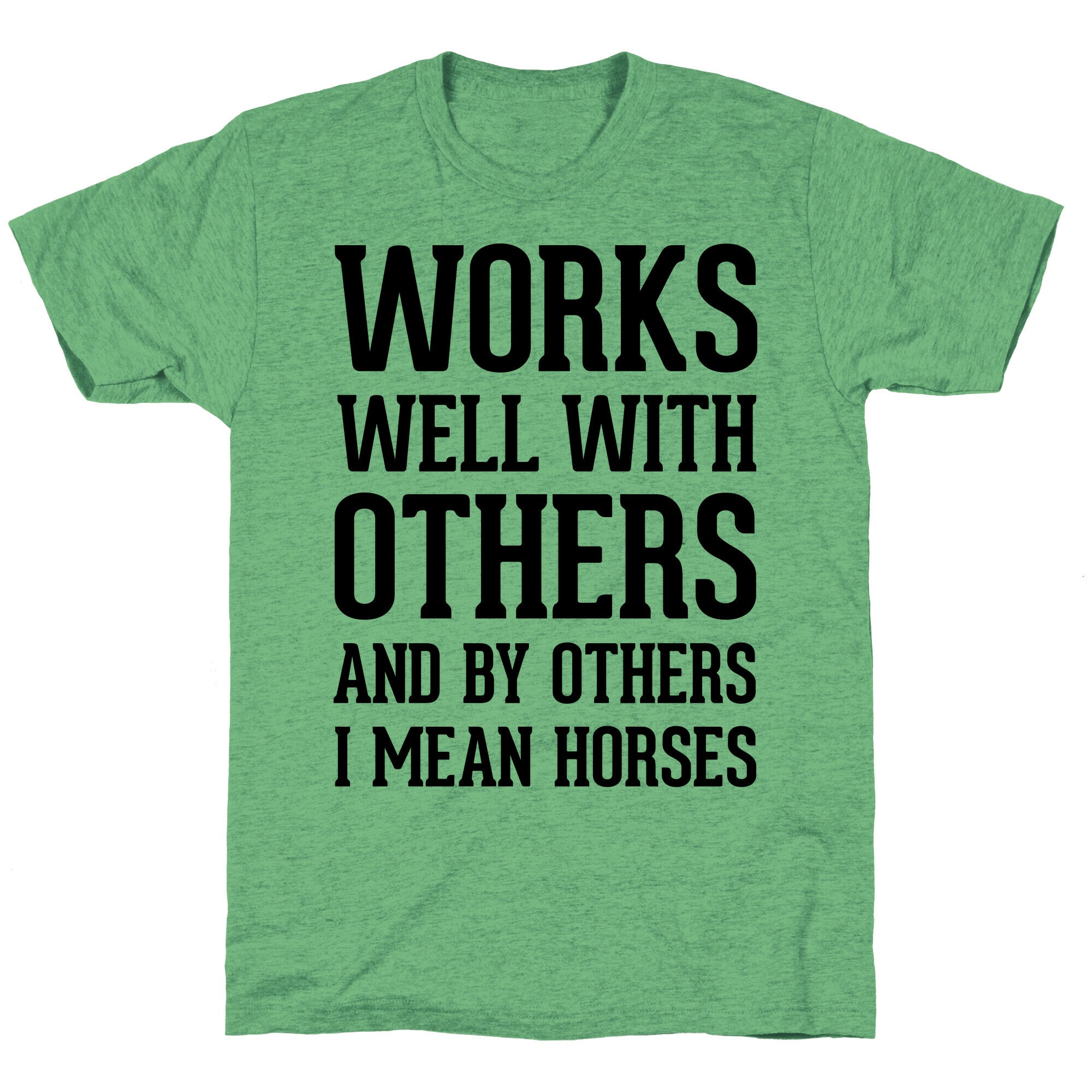 By Others I Mean Horses Unisex Triblend Tee