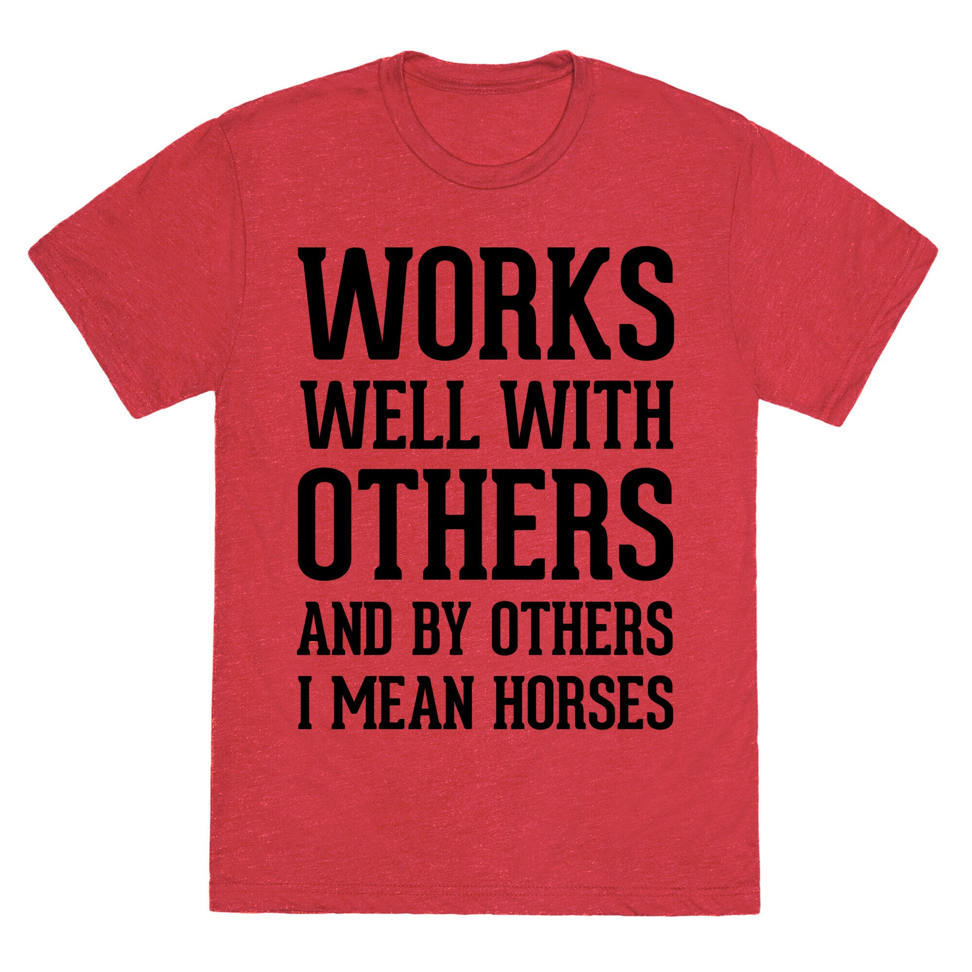 By Others I Mean Horses Unisex Triblend Tee