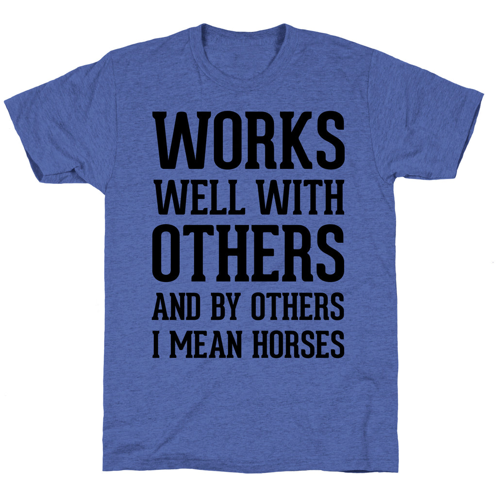 By Others I Mean Horses Unisex Triblend Tee
