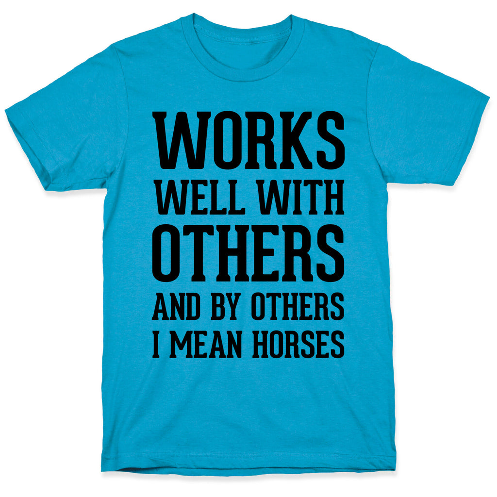 By Others I Mean Horses Unisex Triblend Tee
