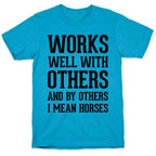 By Others I Mean Horses Unisex Triblend Tee