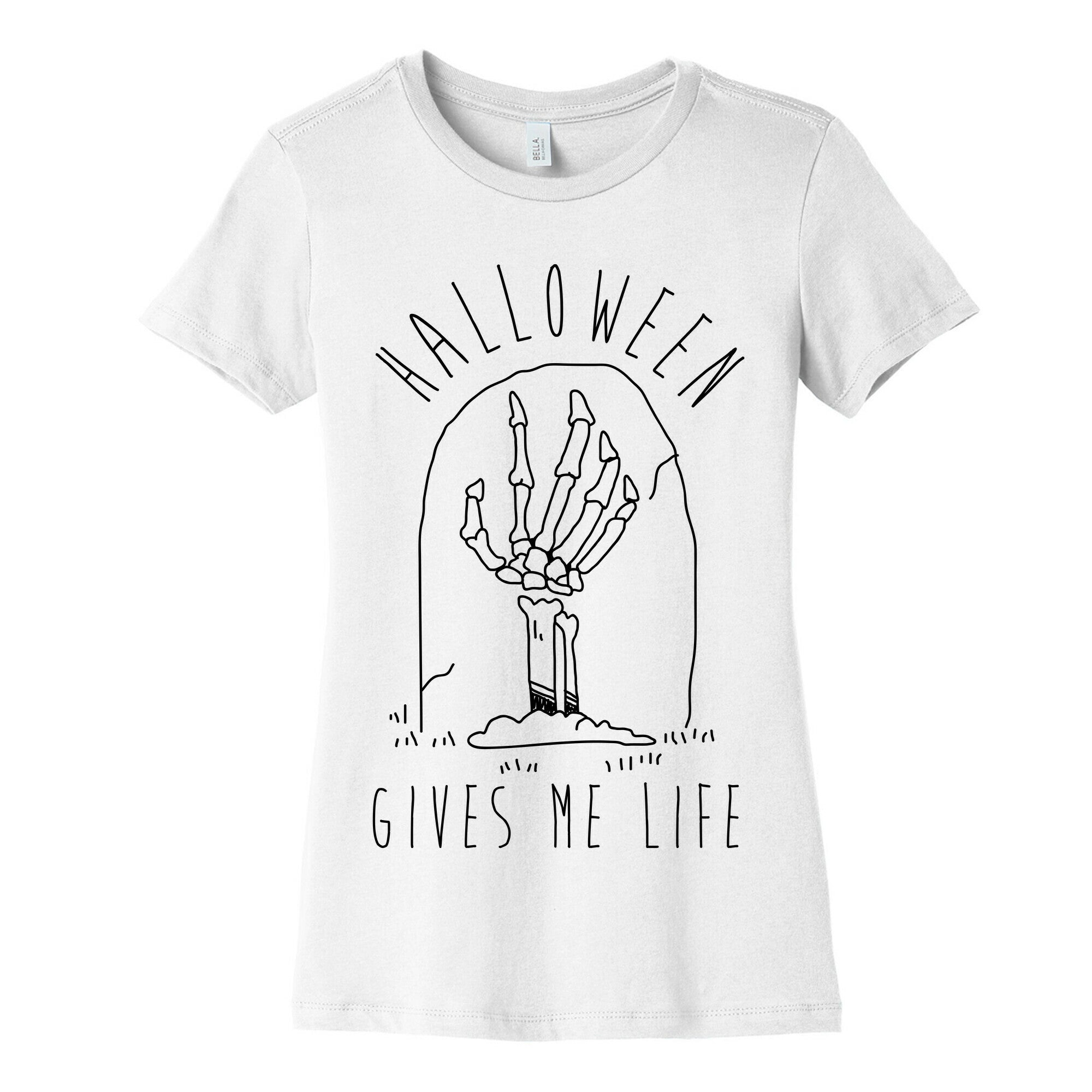 Halloween Gives Me Life Women's Cotton Tee
