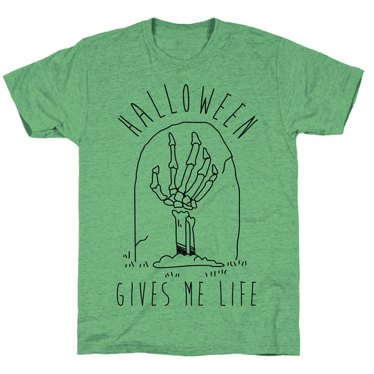 Halloween Gives Me Life Unisex Triblend Tee