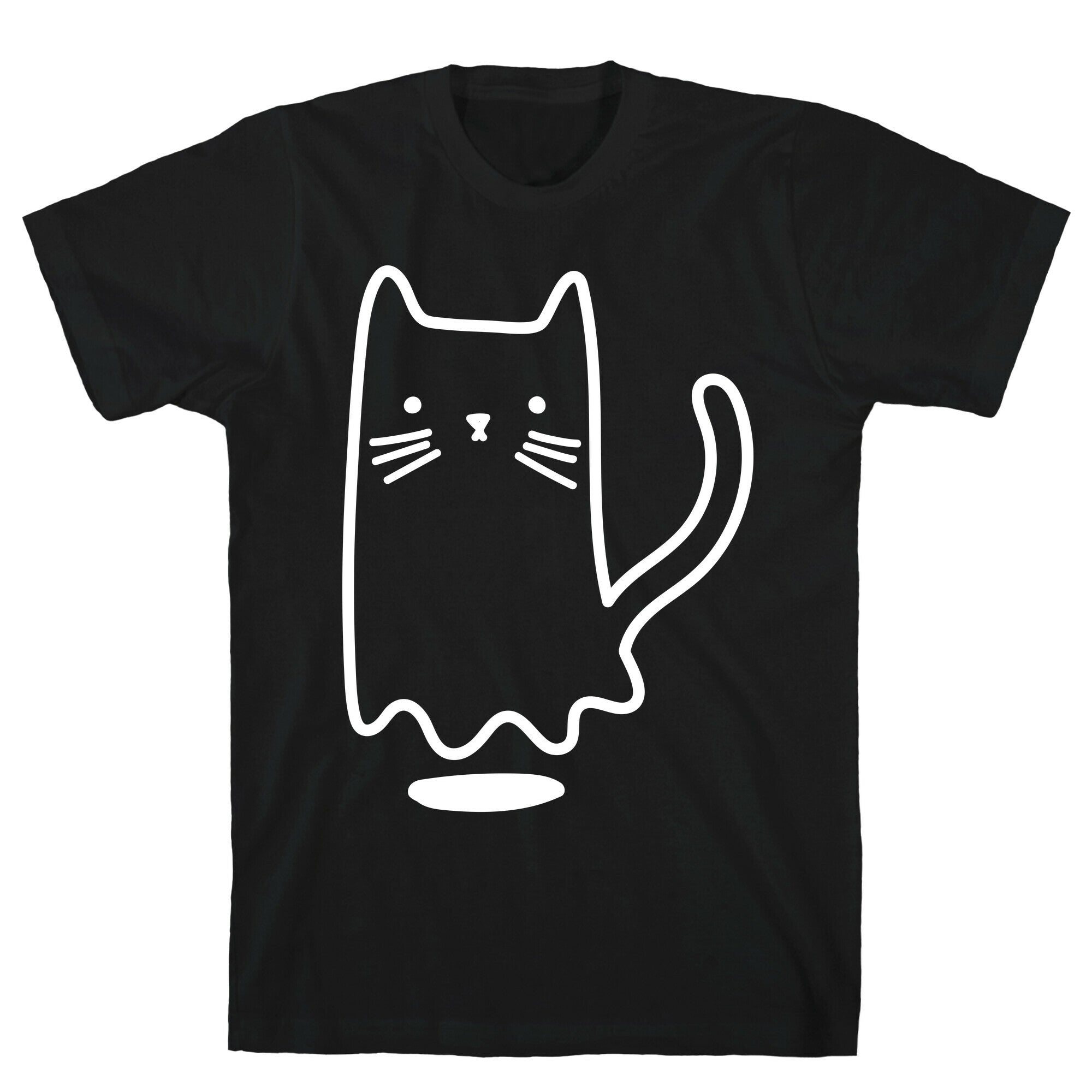 Ghost Cat (White) T-Shirt