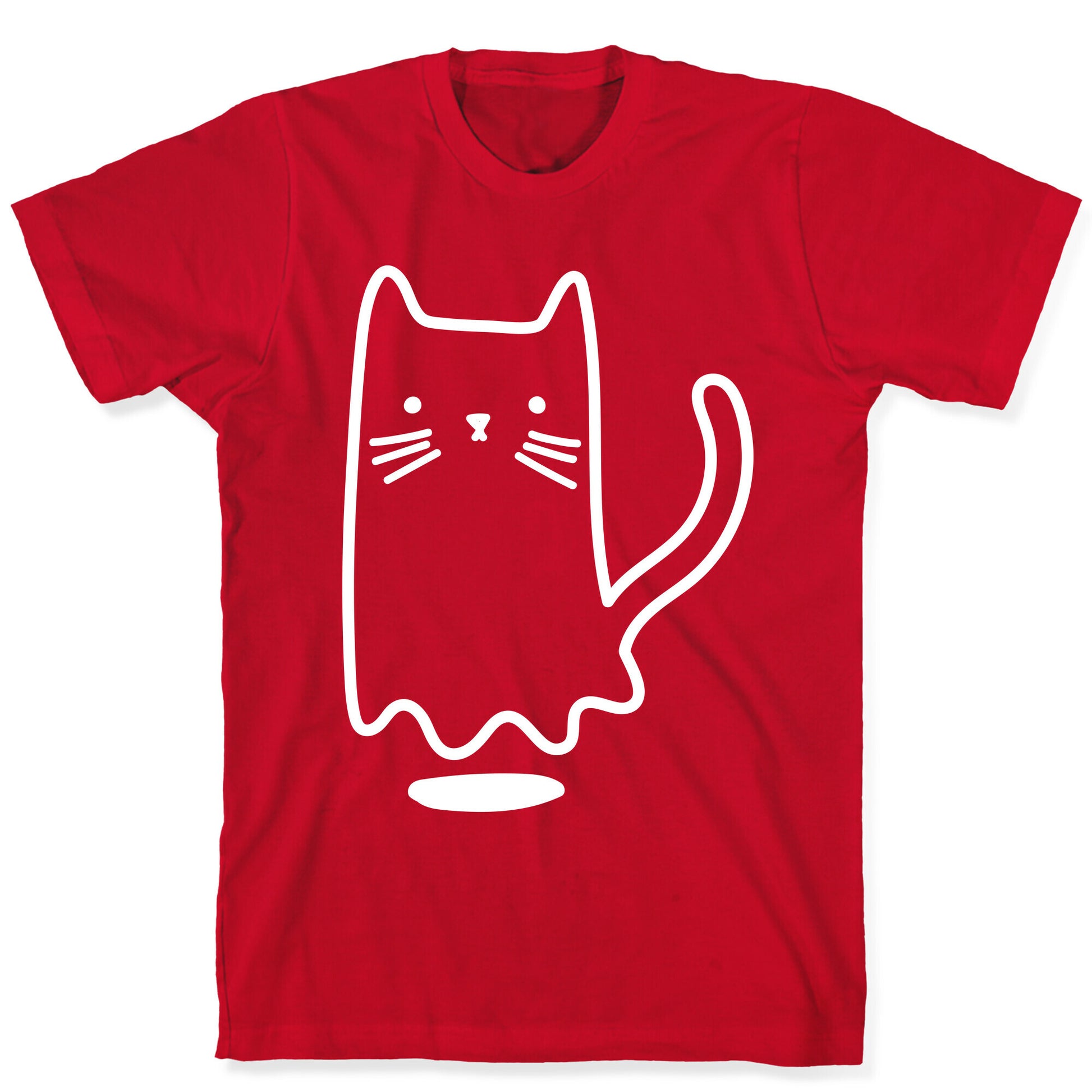 Ghost Cat (White) T-Shirt