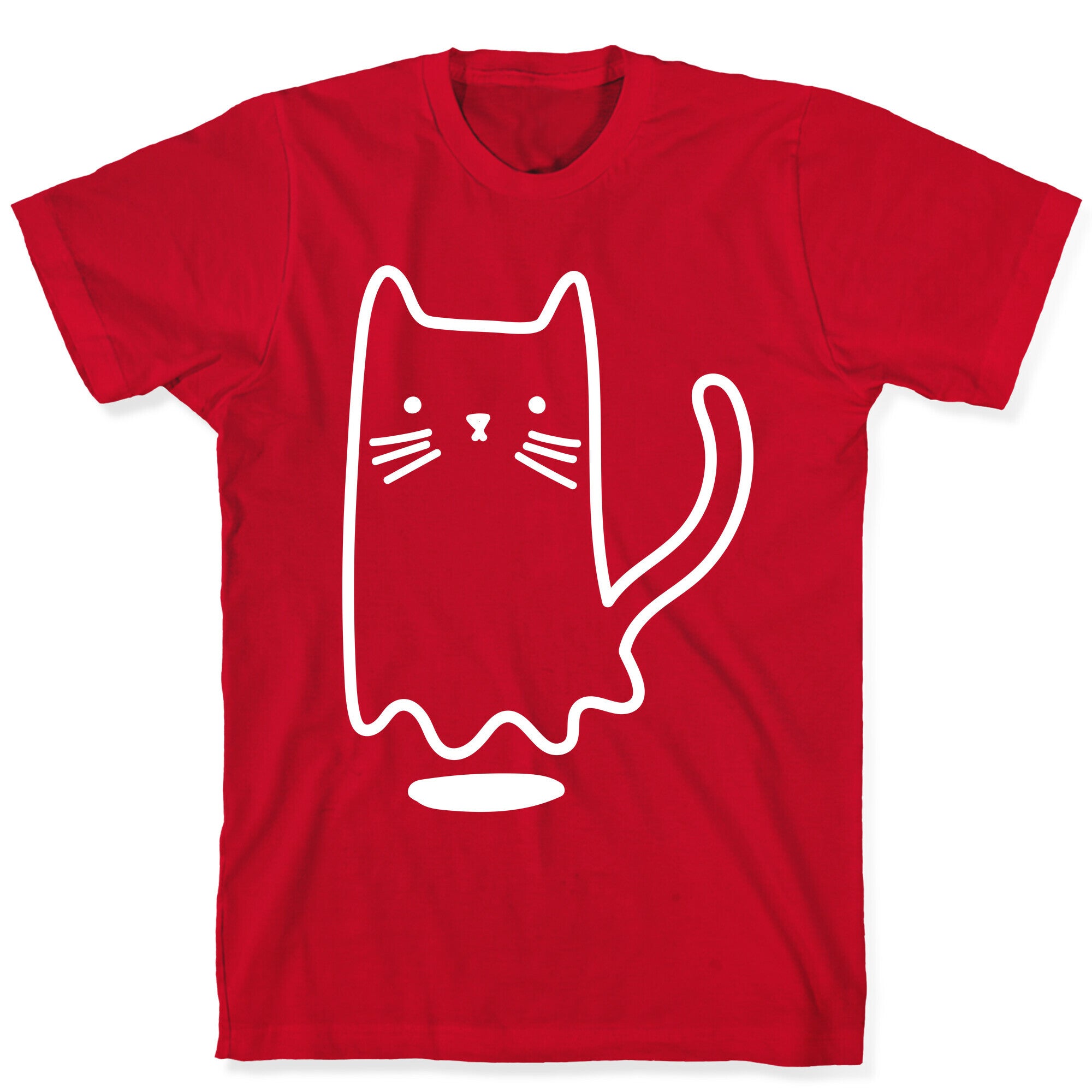 Ghost Cat (White) T-Shirt