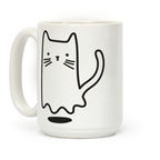 Ghost Cat Coffee Mug