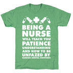 Being A Nurse White Unisex Triblend Tee