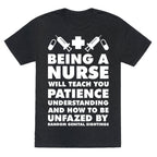 Being A Nurse White Unisex Triblend Tee