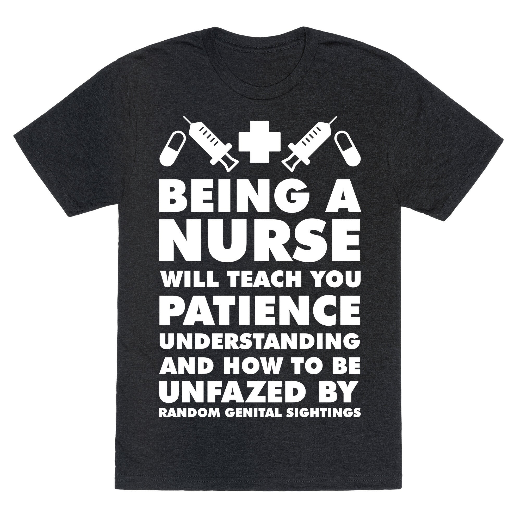Being A Nurse White Unisex Triblend Tee