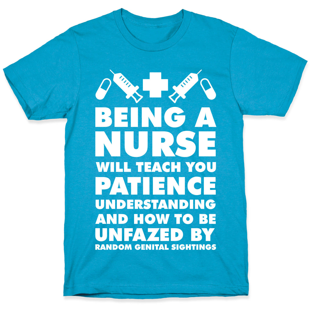 Being A Nurse White Unisex Triblend Tee