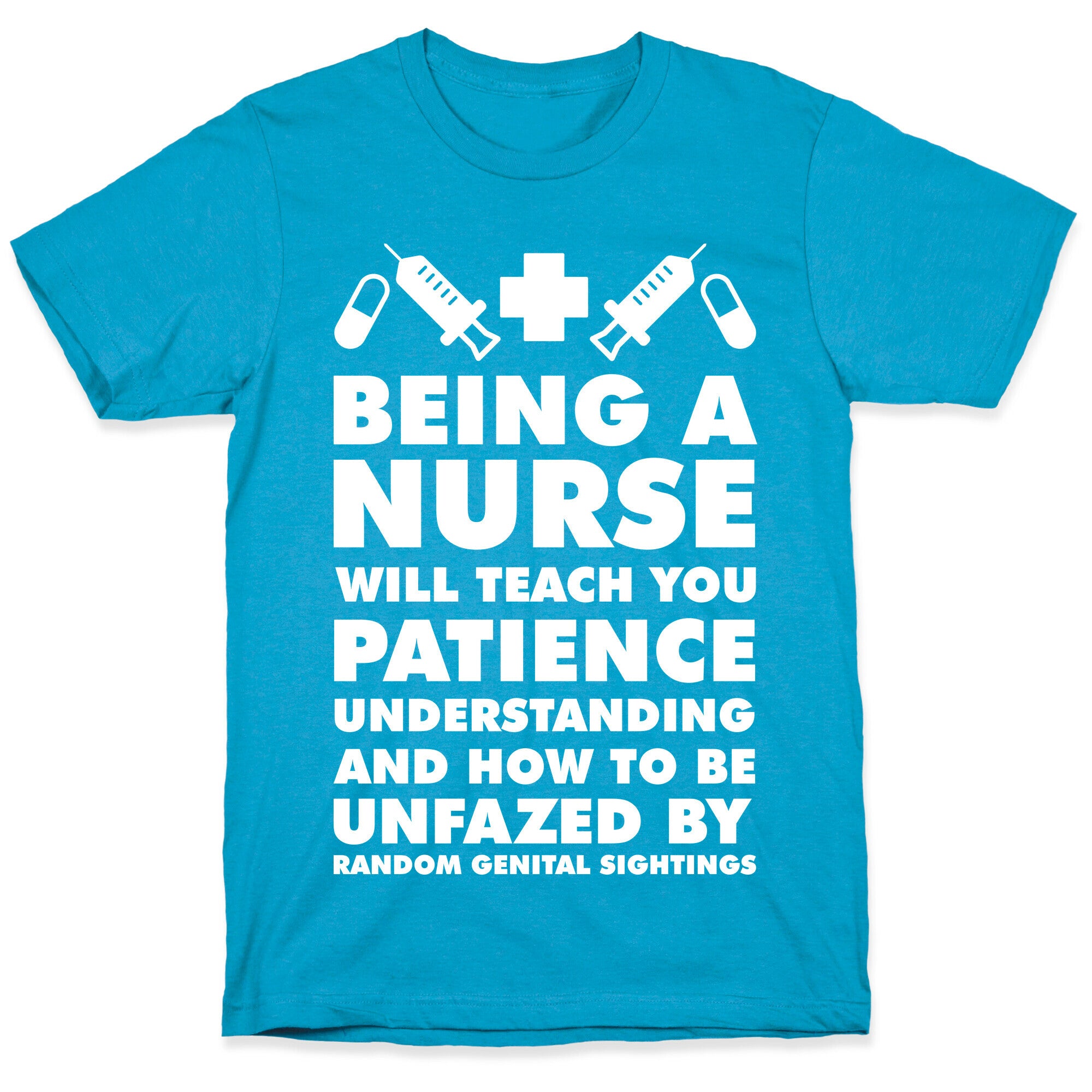 Being A Nurse White Unisex Triblend Tee