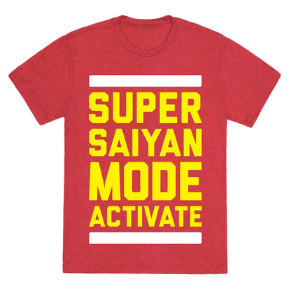 Super Saiyan Mode Activate Unisex Triblend Tee