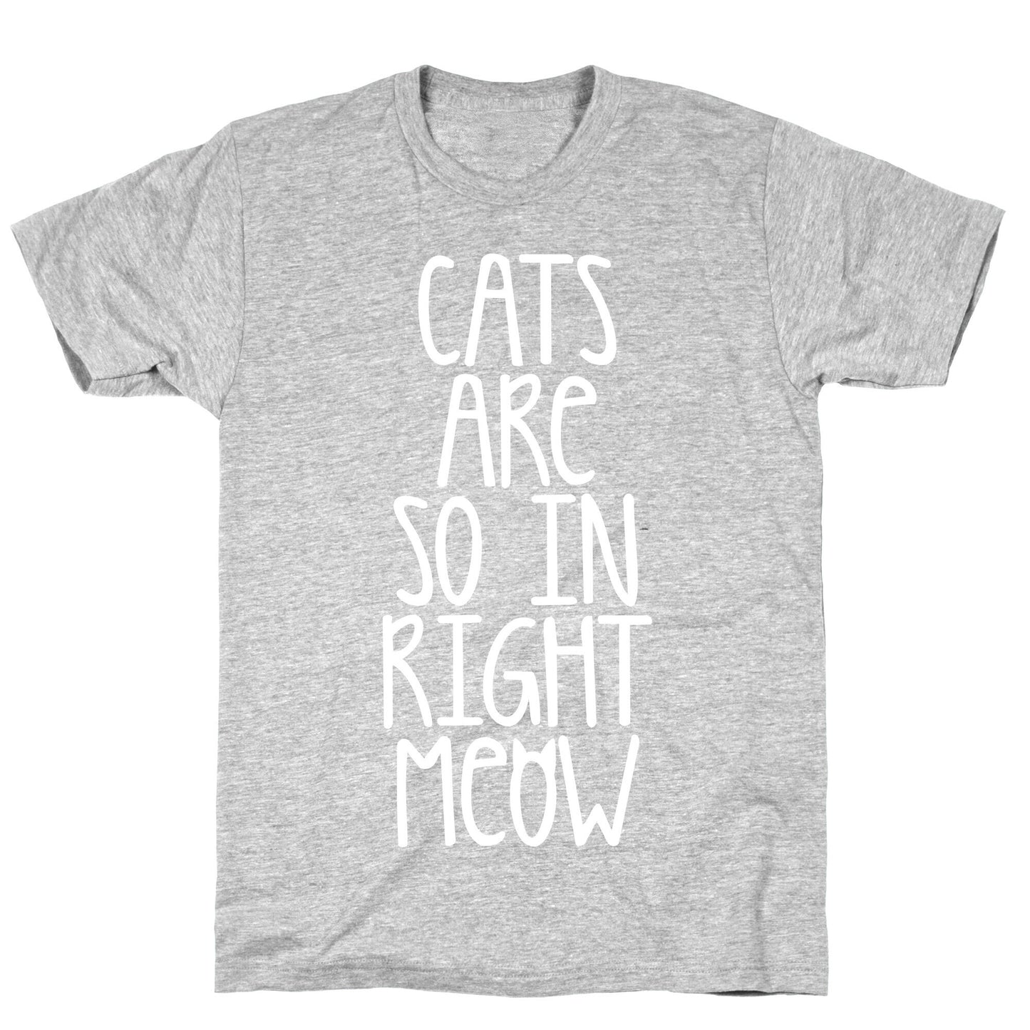 Cats Are So In Right Meow T-Shirt