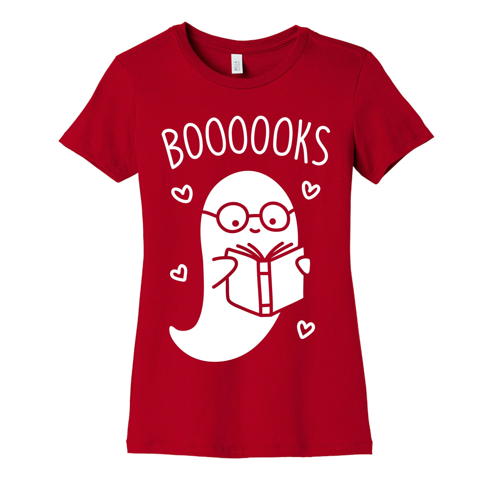 Boooooks (White) Women's Cotton Tee