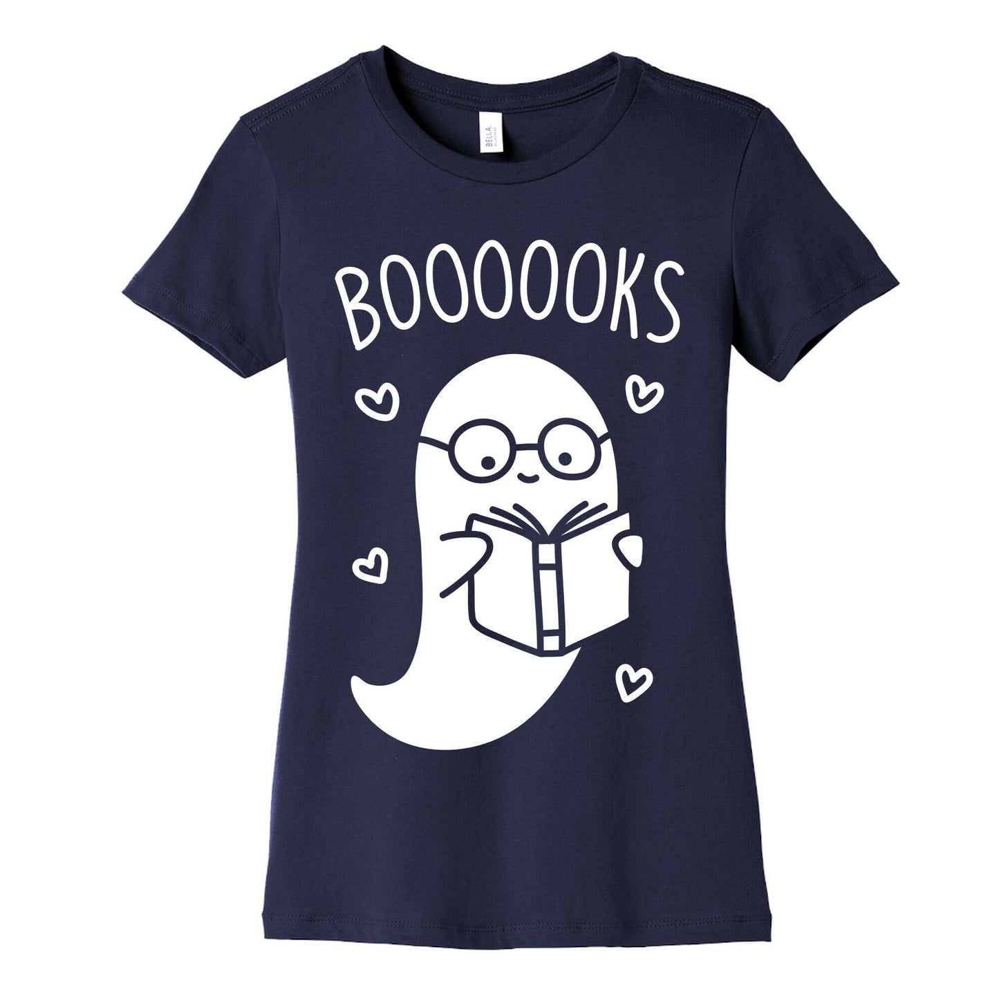 Boooooks (White) Women's Cotton Tee