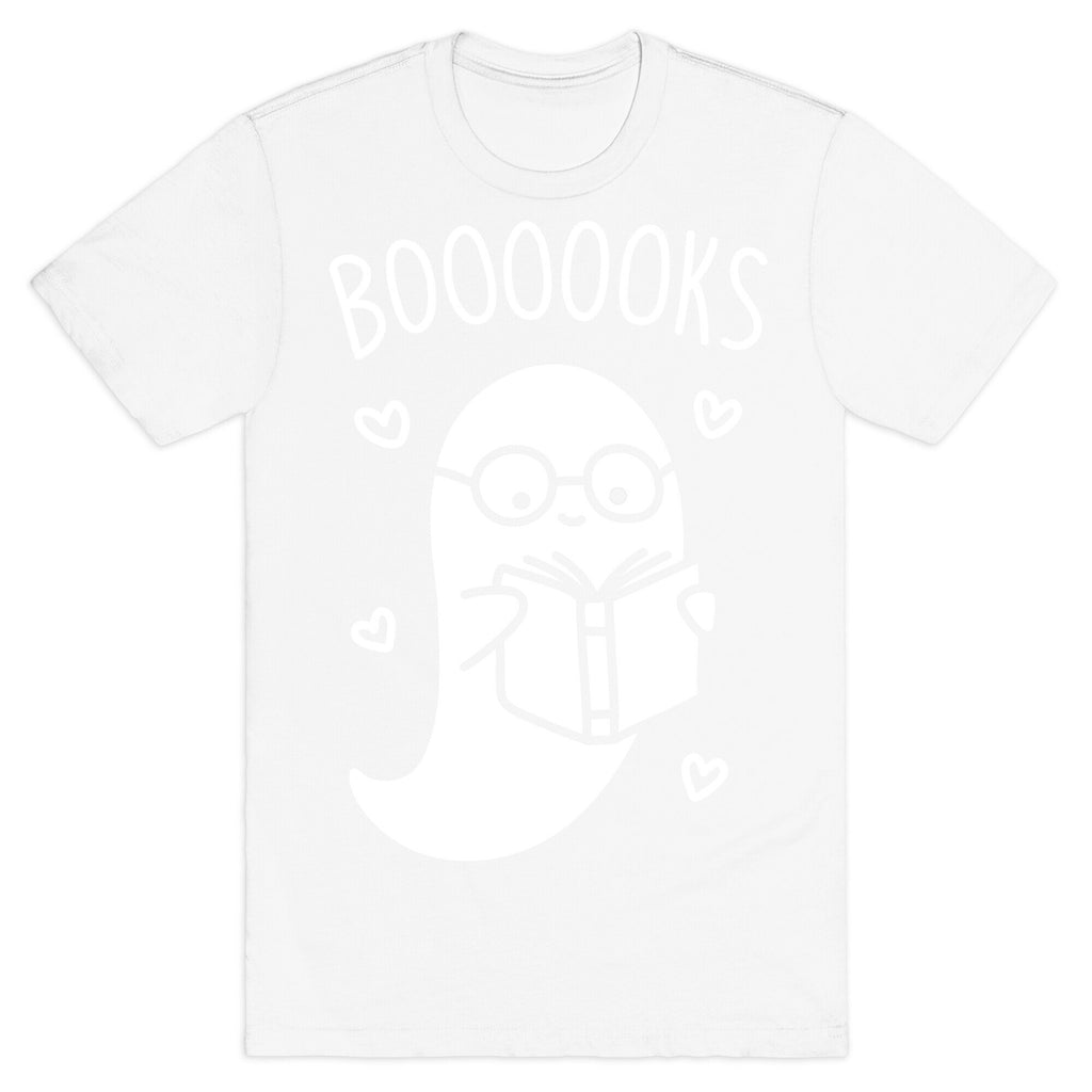 Boooooks (White) T-Shirt