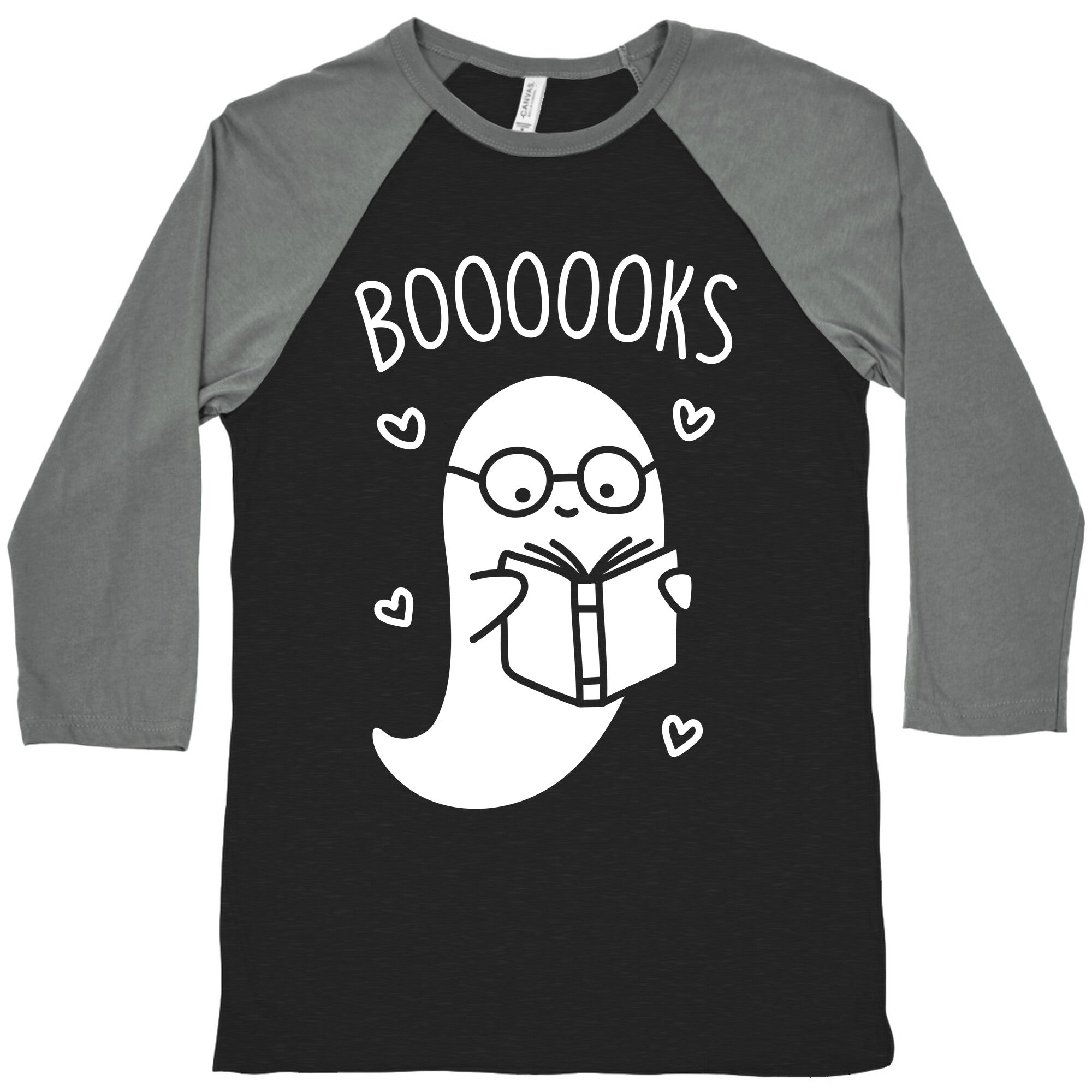 Boooooks (White) Baseball Tee