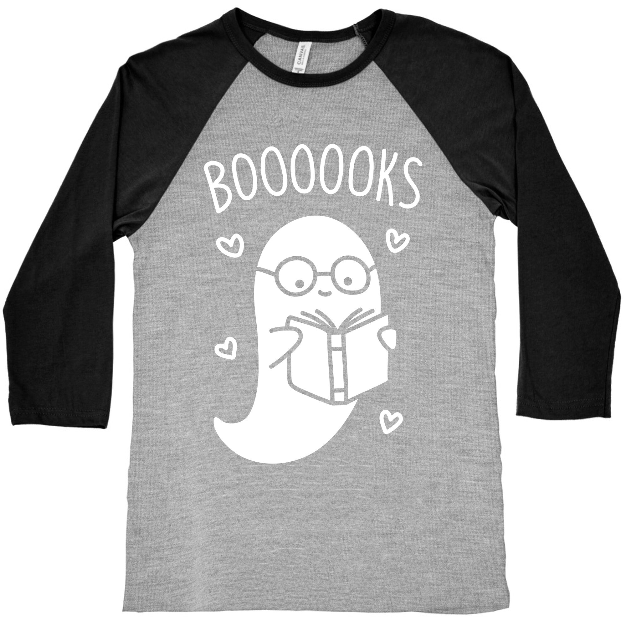 Boooooks (White) Baseball Tee