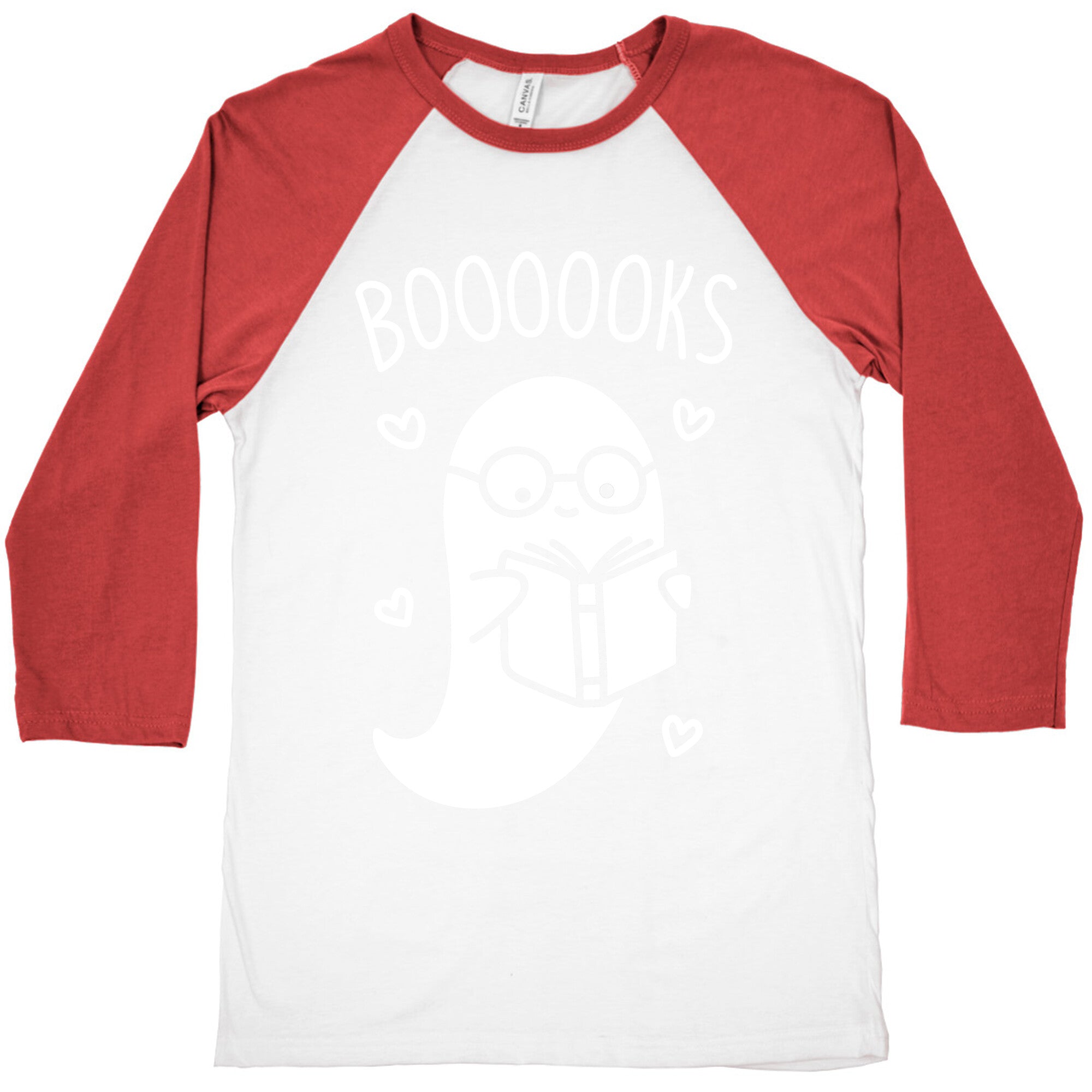 Boooooks (White) Baseball Tee
