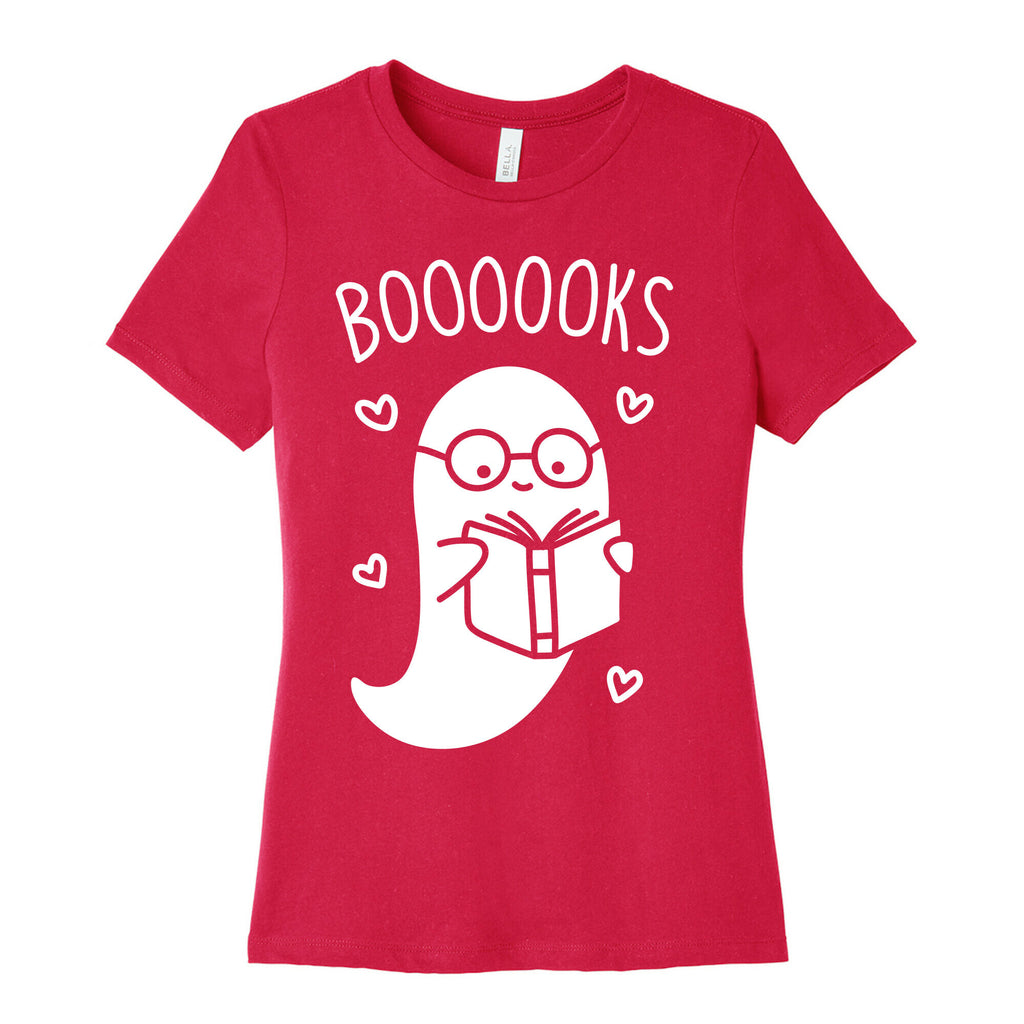 Boooooks (White) Women's Cotton Tee