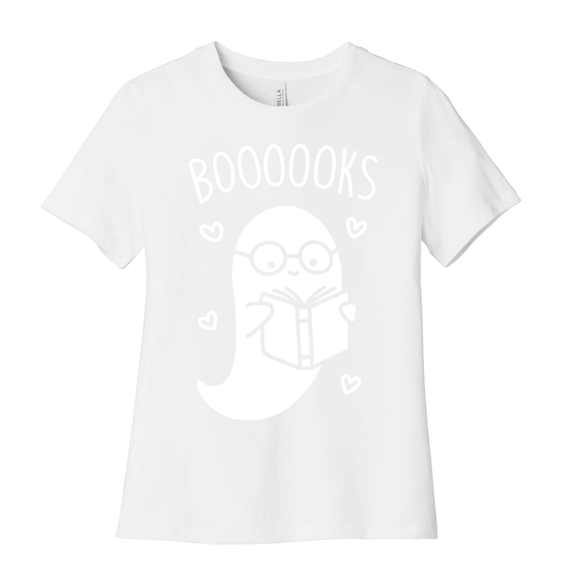 Boooooks (White) Women's Cotton Tee