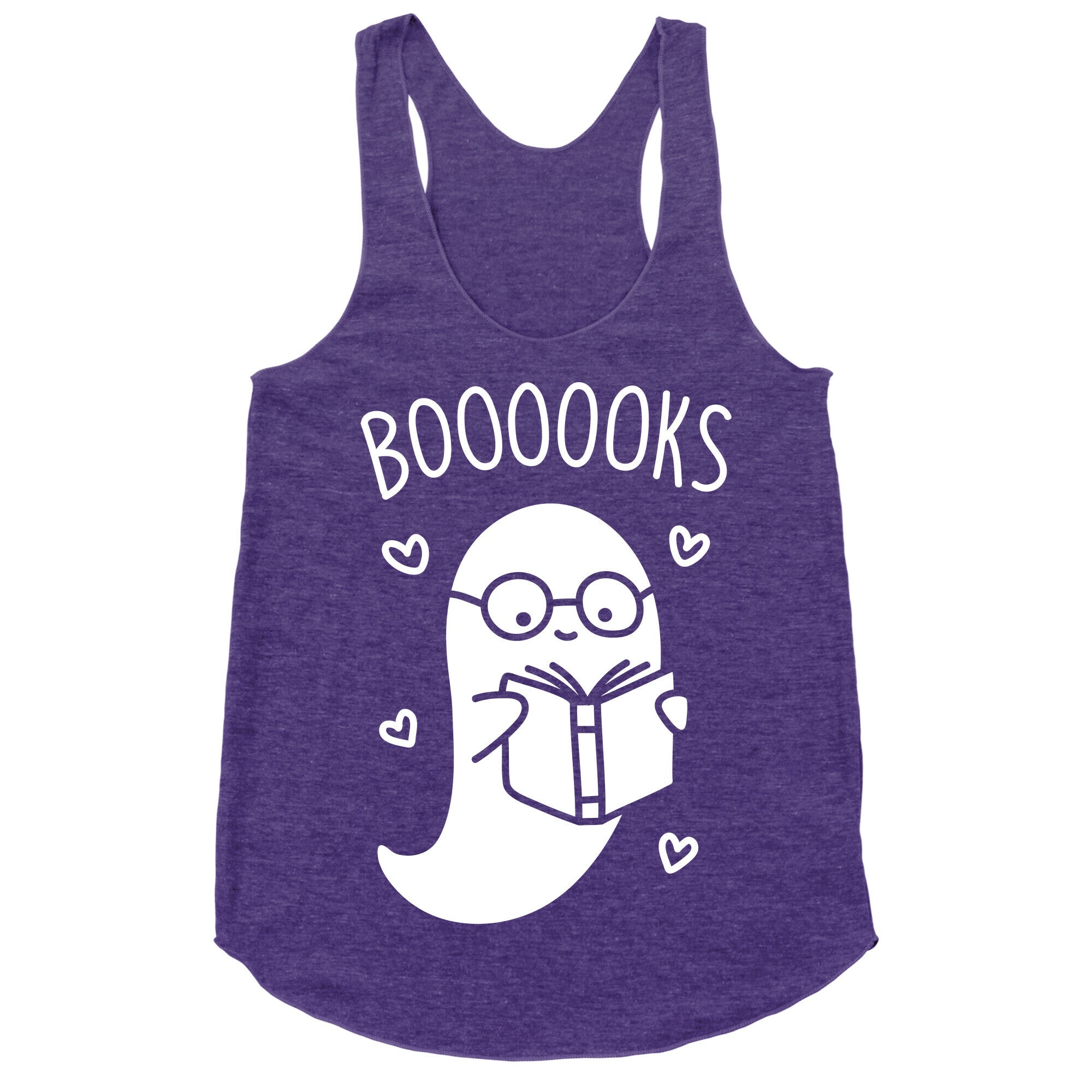 Boooooks (White) Racerback Tank