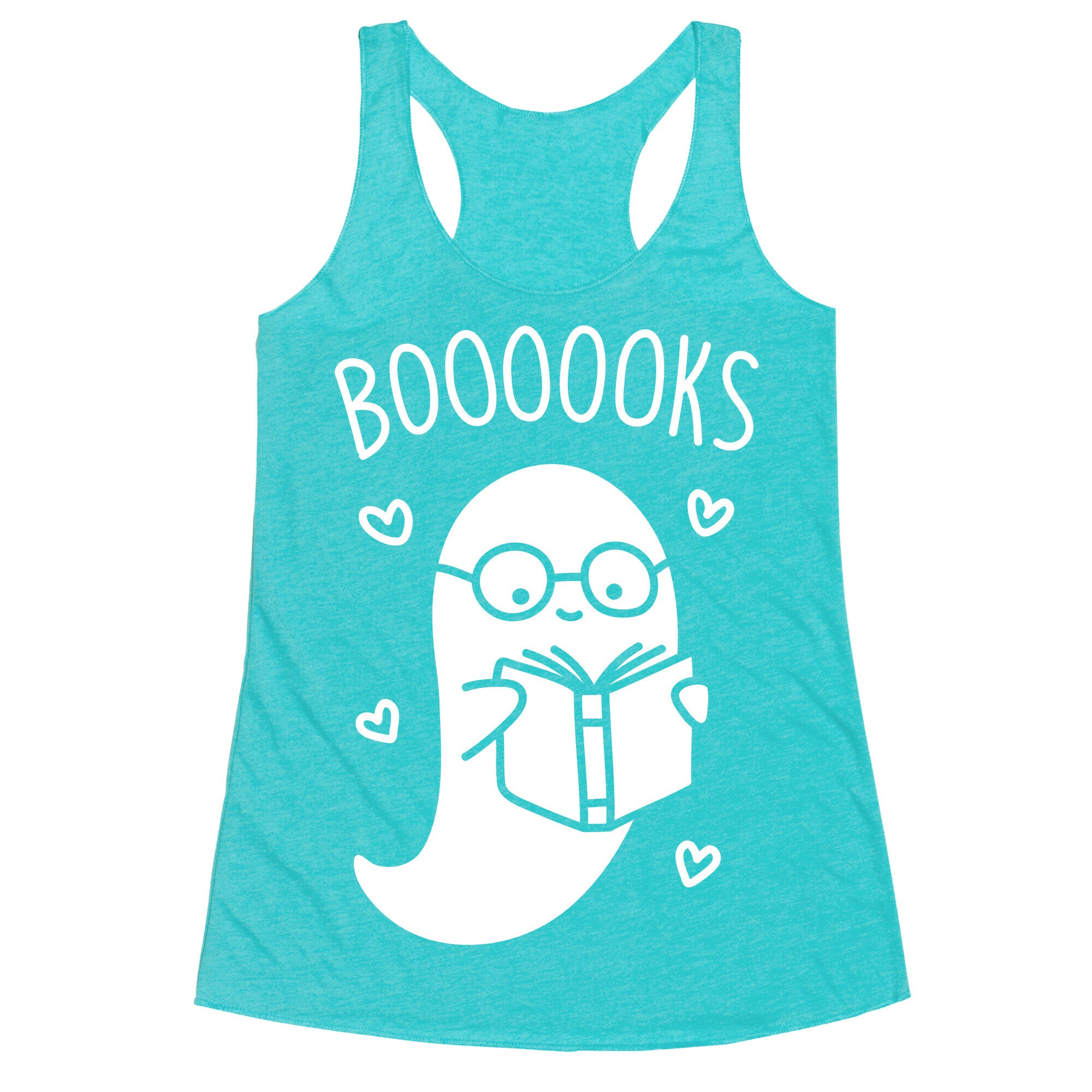 Boooooks (White) Racerback Tank