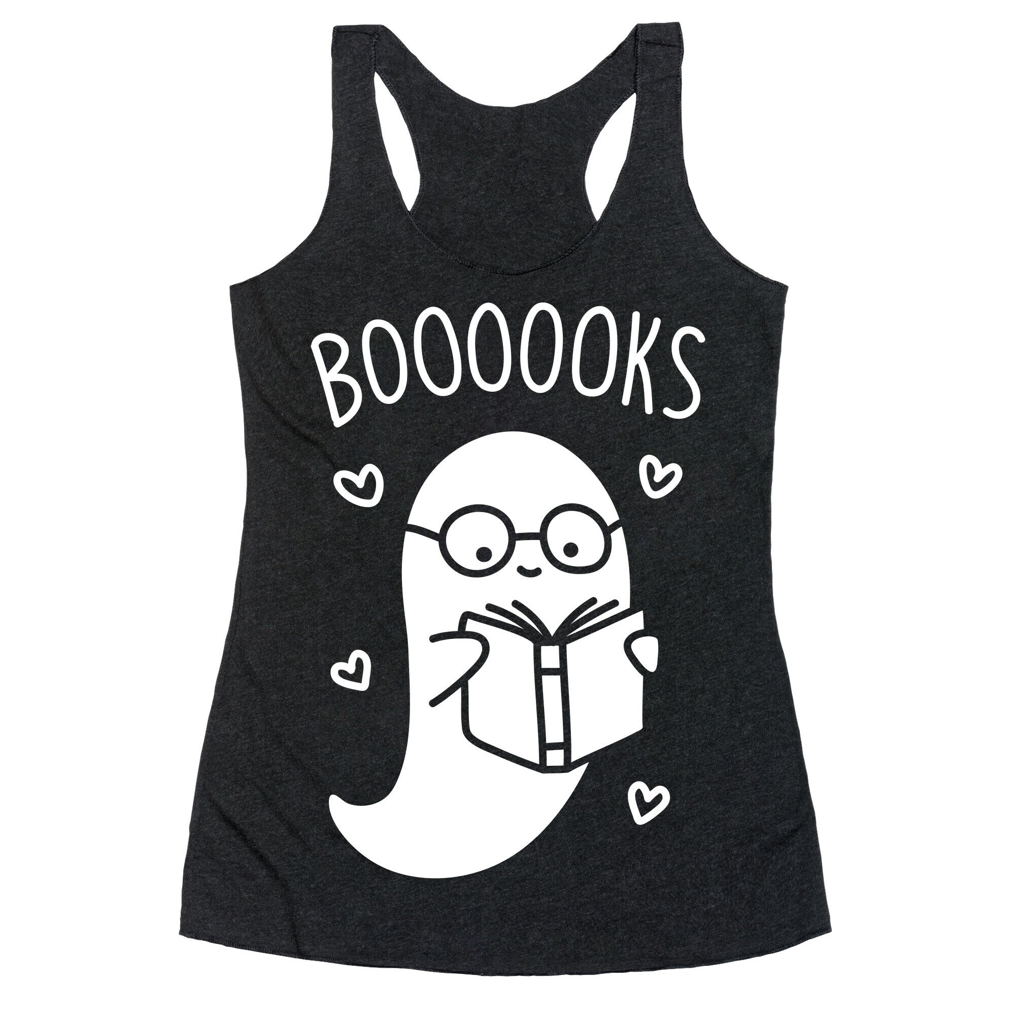 Boooooks (White) Racerback Tank