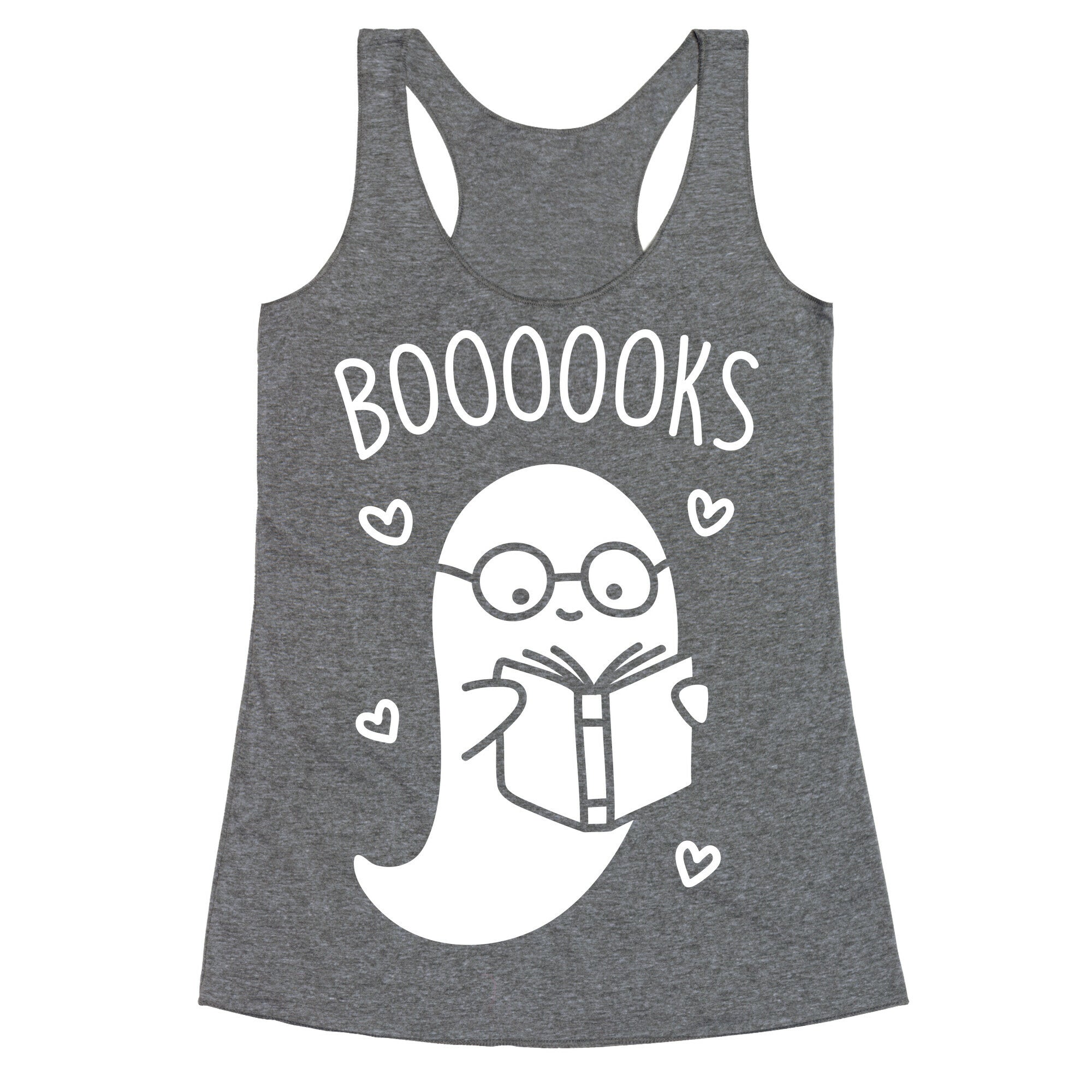 Boooooks (White) Racerback Tank