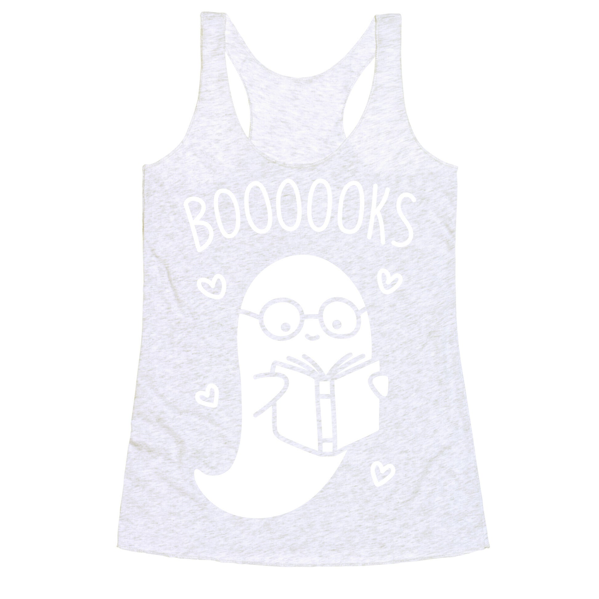 Boooooks (White) Racerback Tank