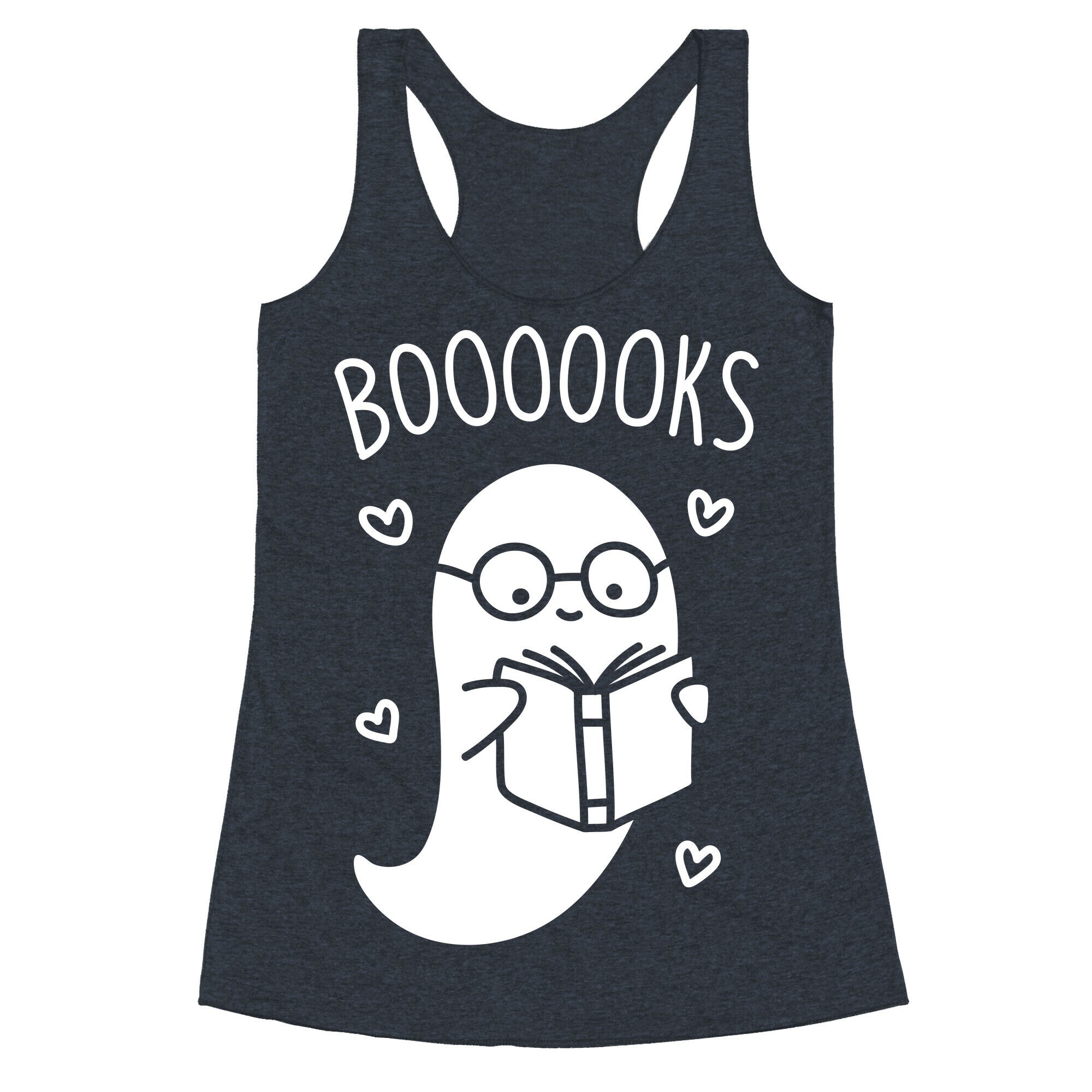 Boooooks (White) Racerback Tank