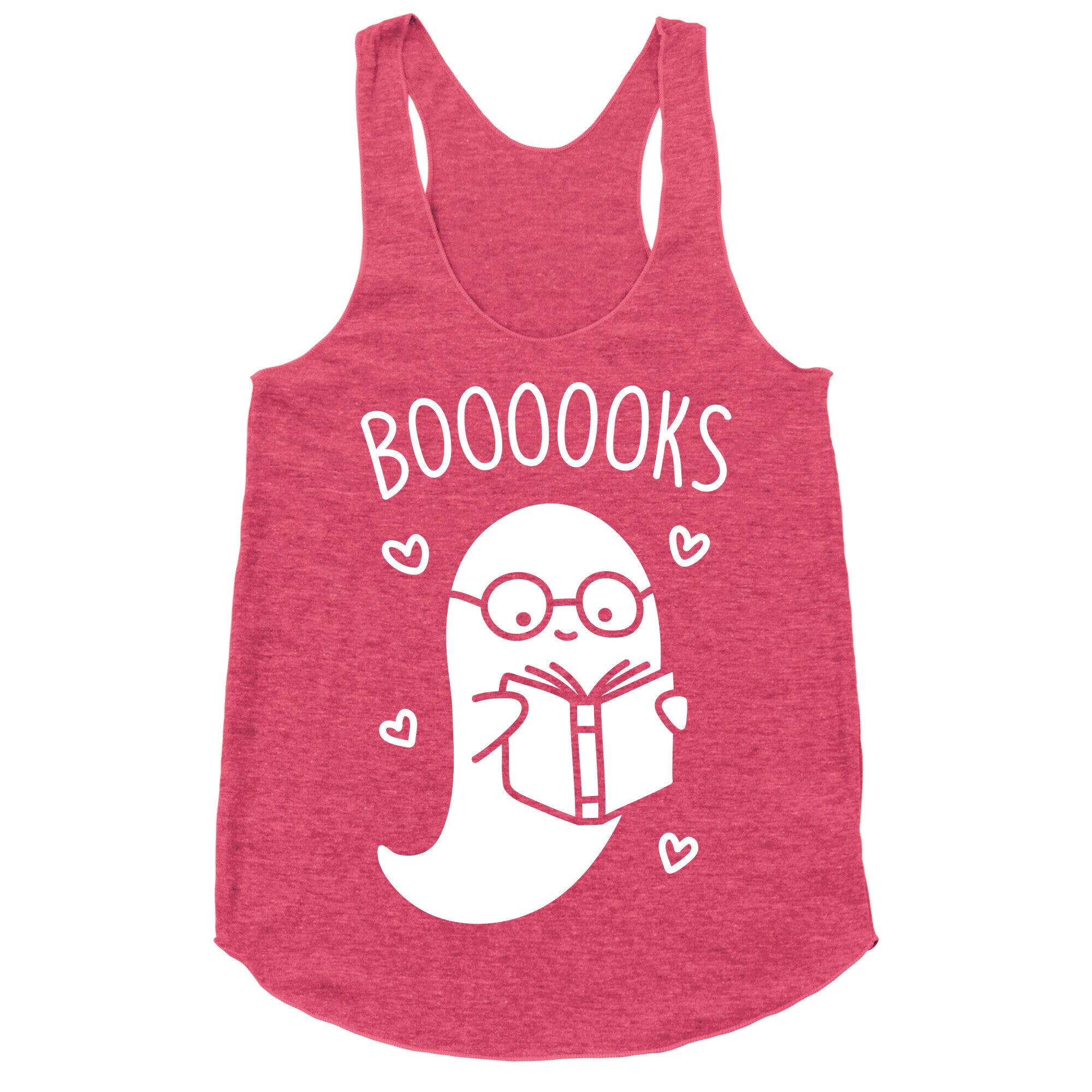 Boooooks (White) Racerback Tank