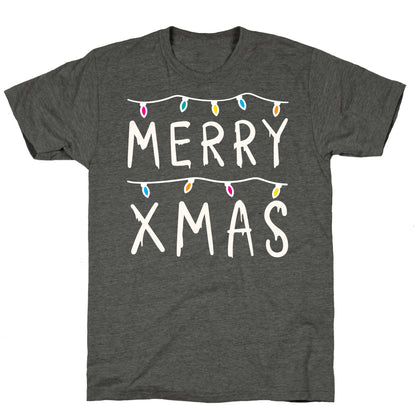 Merry Xmas Things (White) Unisex Triblend Tee