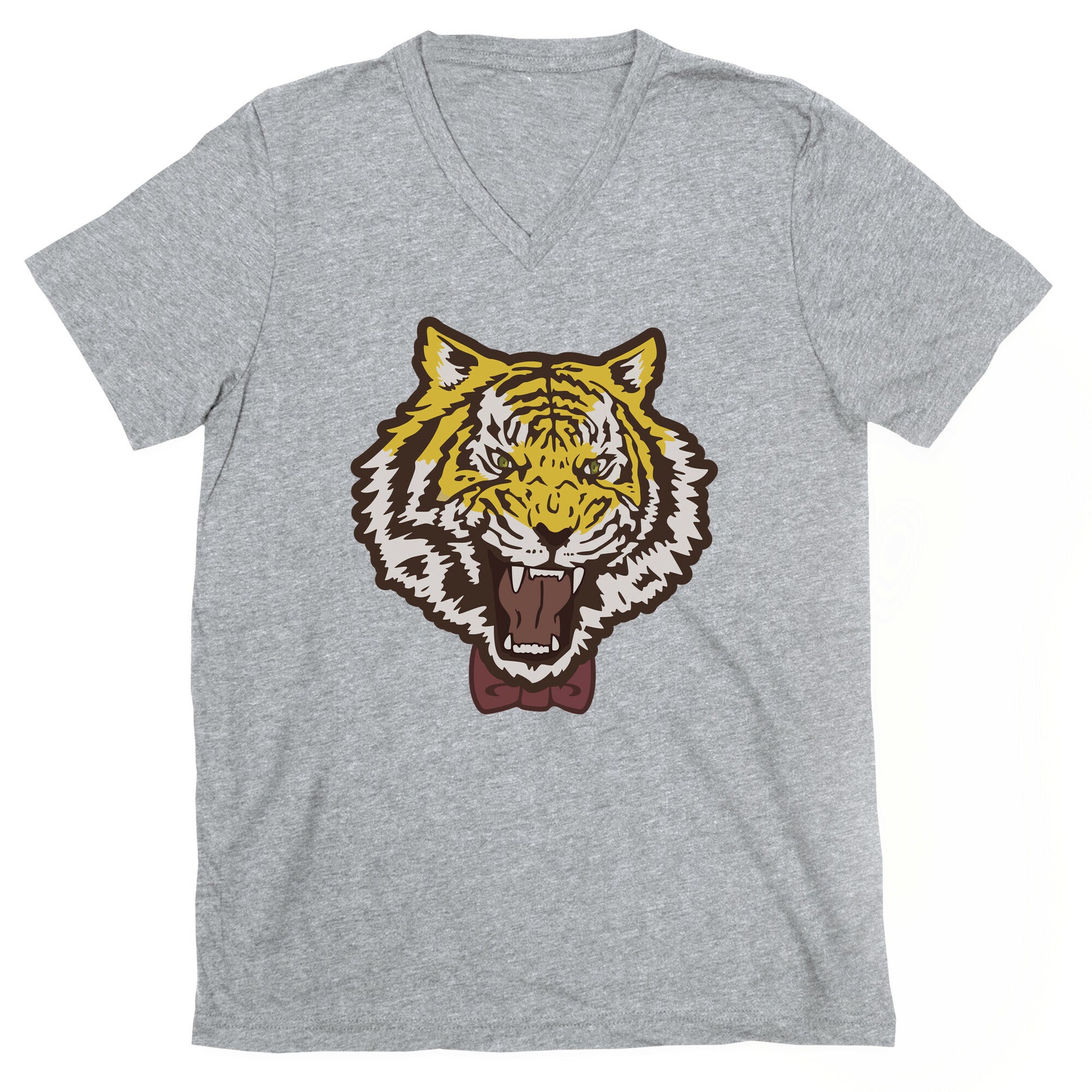 Tiger in a Bow Tie V-Neck