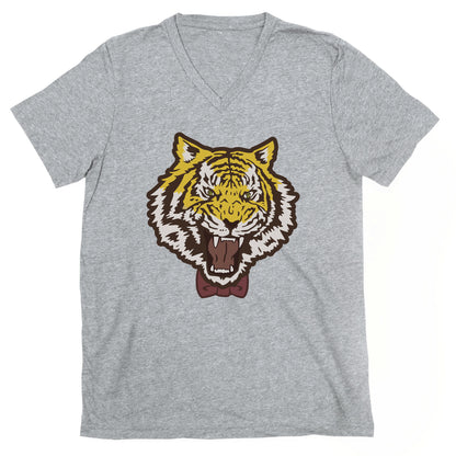 Tiger in a Bow Tie V-Neck