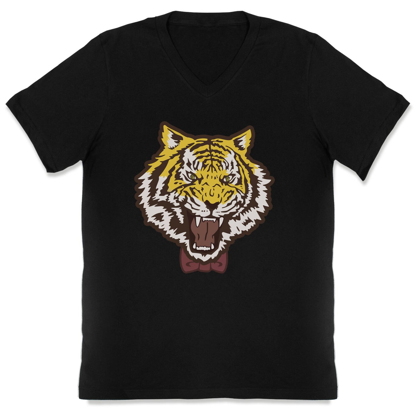 Tiger in a Bow Tie V-Neck