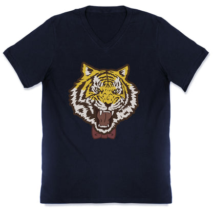 Tiger in a Bow Tie V-Neck